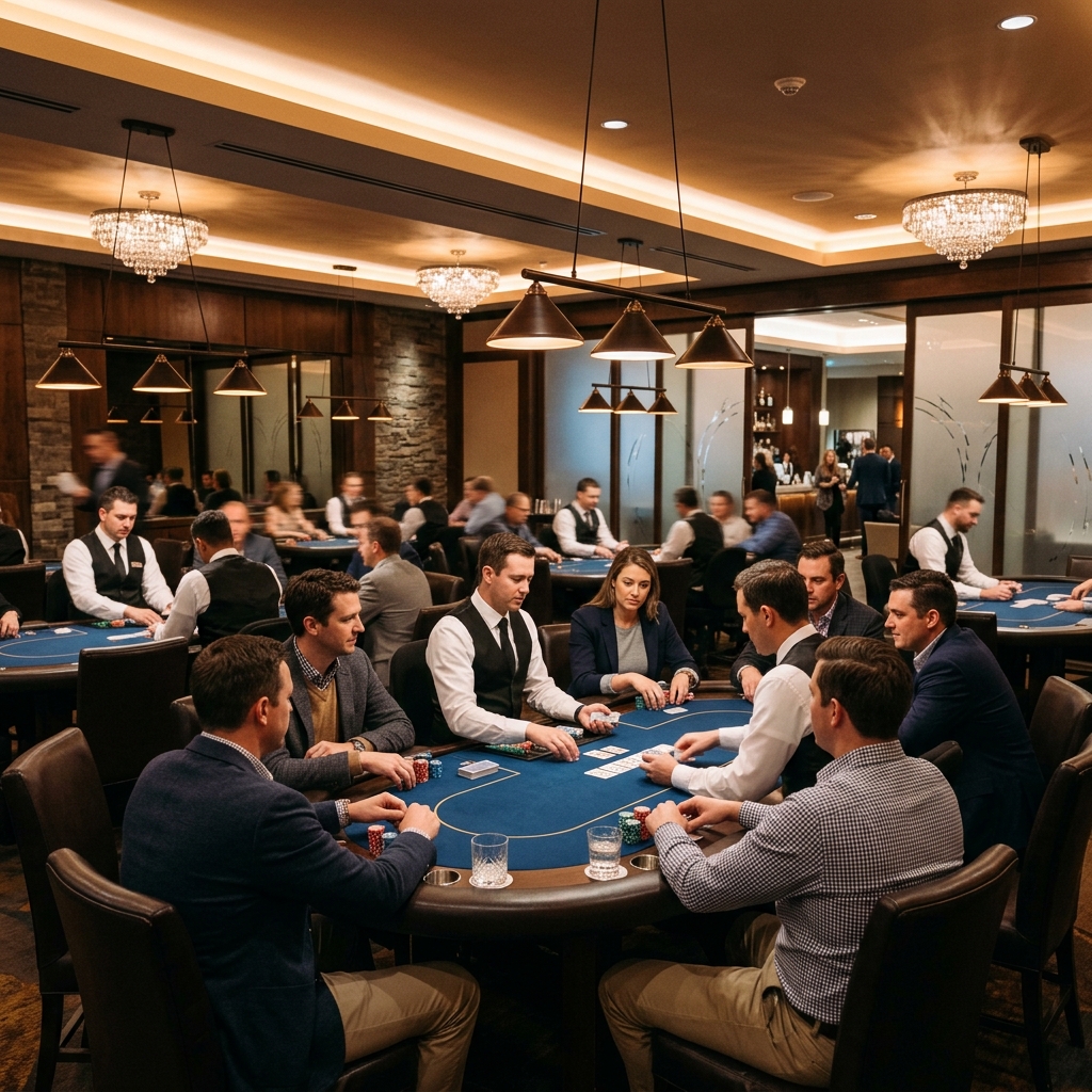 Corporate poker team event package